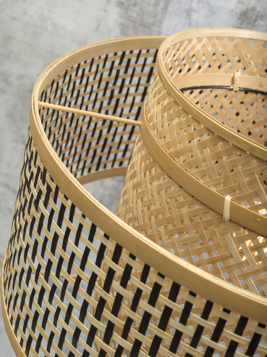 Vloerlamp Bhutan Zwart Groot