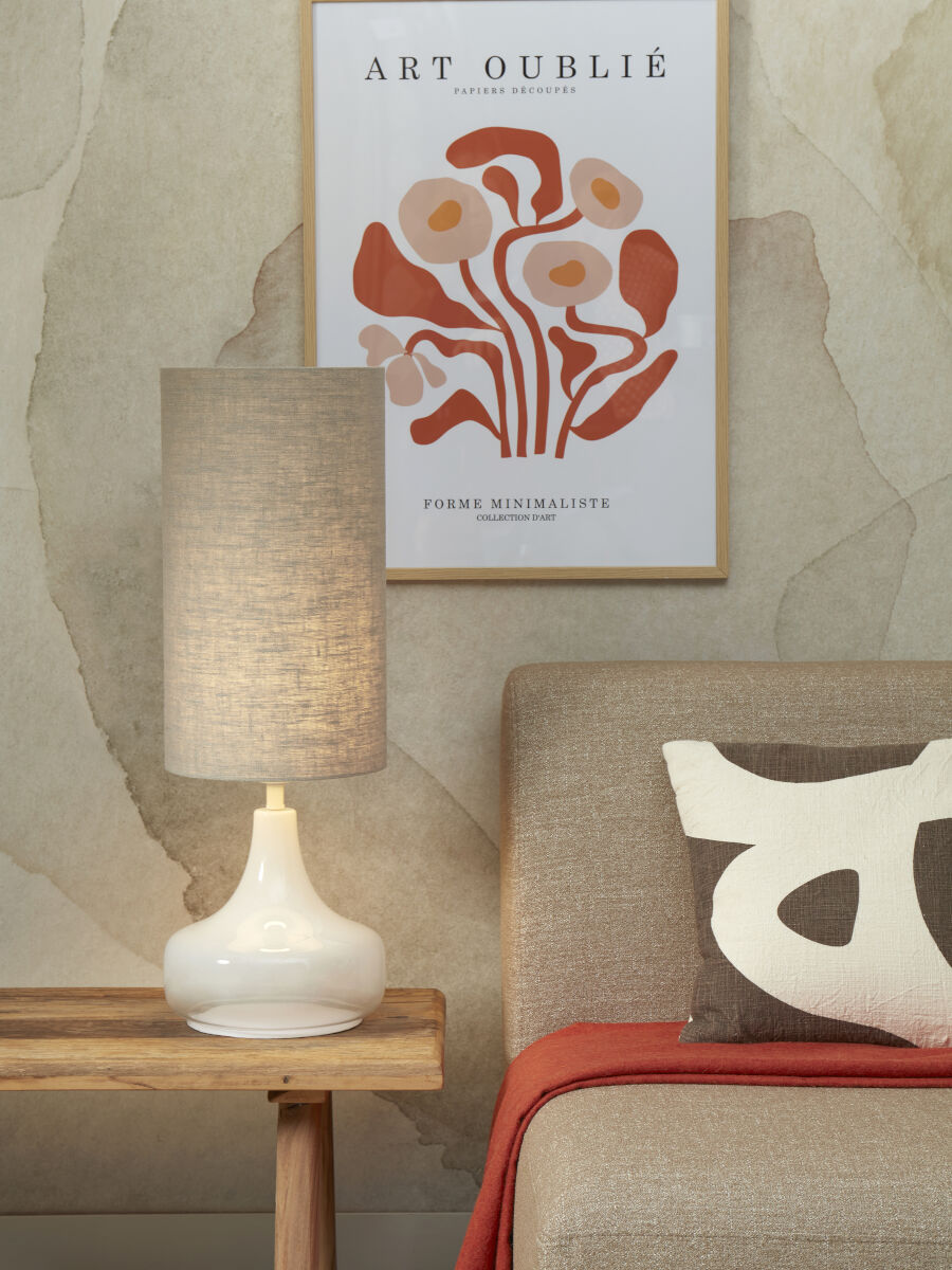 Tafellamp Reykjavik L Linnen Licht