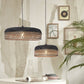 Hanglamp Ubud Zwart/Naturel set van 2