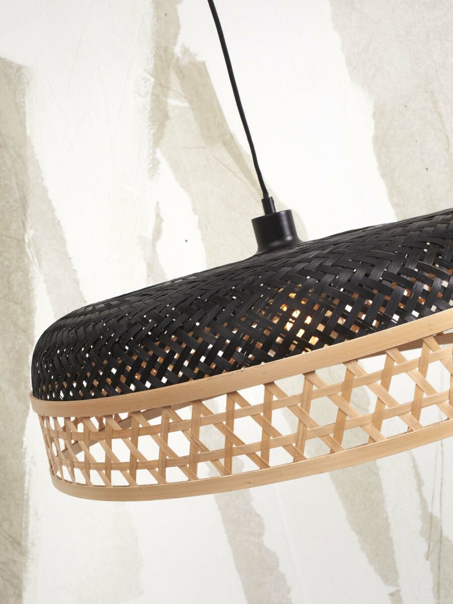 Hanglamp Ubud Zwart/Naturel set van 2